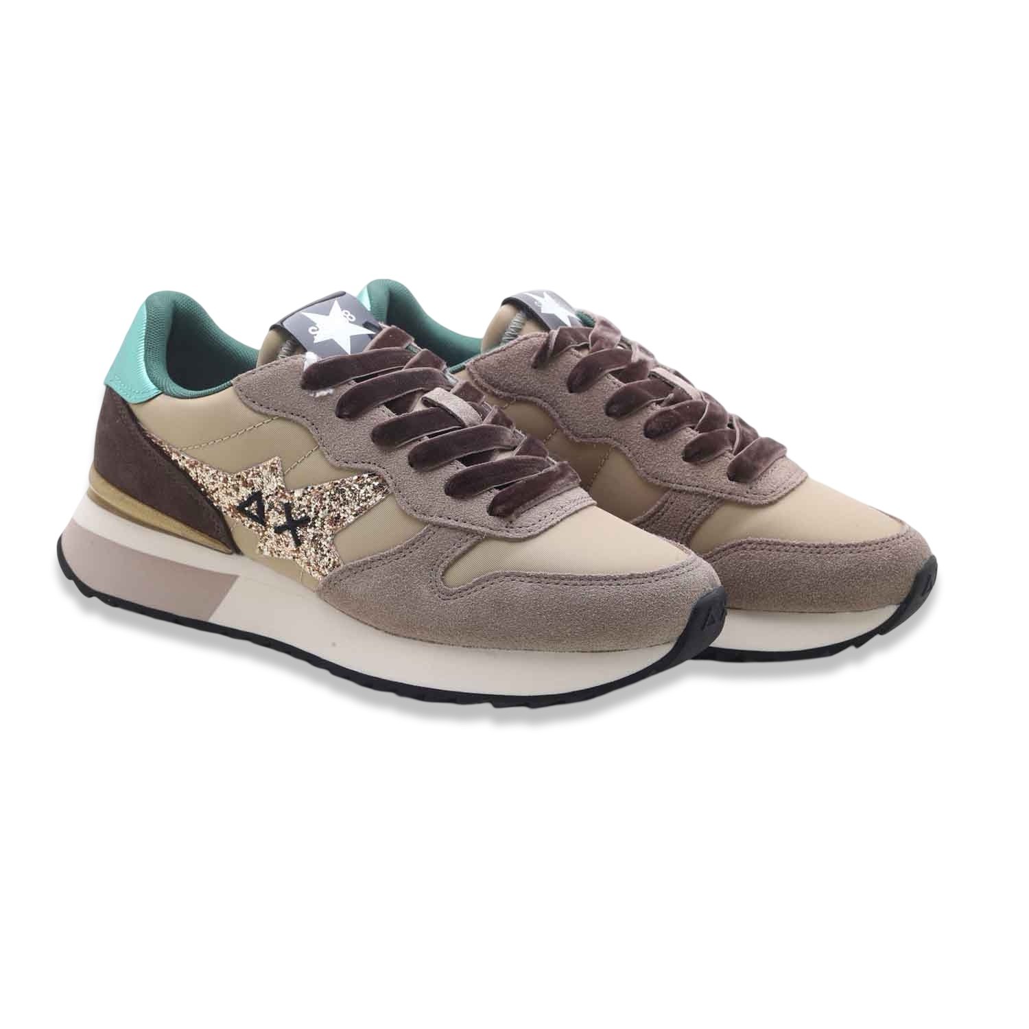 30421-47407-scarpa_6.jpg Sun68 Stargirl Glitter Logo Beige - Image 1