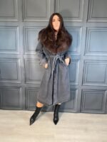 Ste Cappotto Dl3 Denim Nero